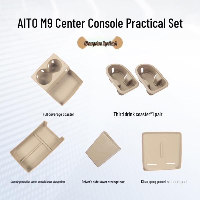 AITO M9 Silicone Anti-slip Wireless Charging Pad for Car Interior Modification