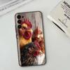 Chicken222   Phone Case Black Silicone Soft For Samsung S25,S24,S21,S22,S23,S30,Ultra,S20,Plus,Fe,Lite