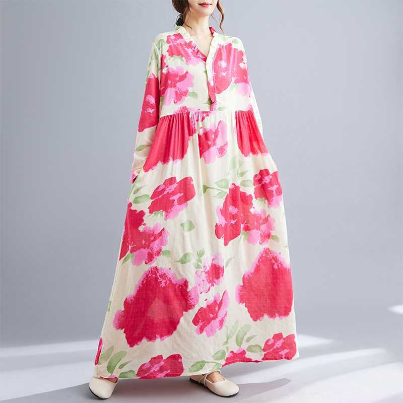 

Новые винтажные платья-свинг с длинным рукавом из кружева Мюлле 2XL