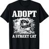 Opossum Adopt A Cat Vintage Funny Possum T-Shirt