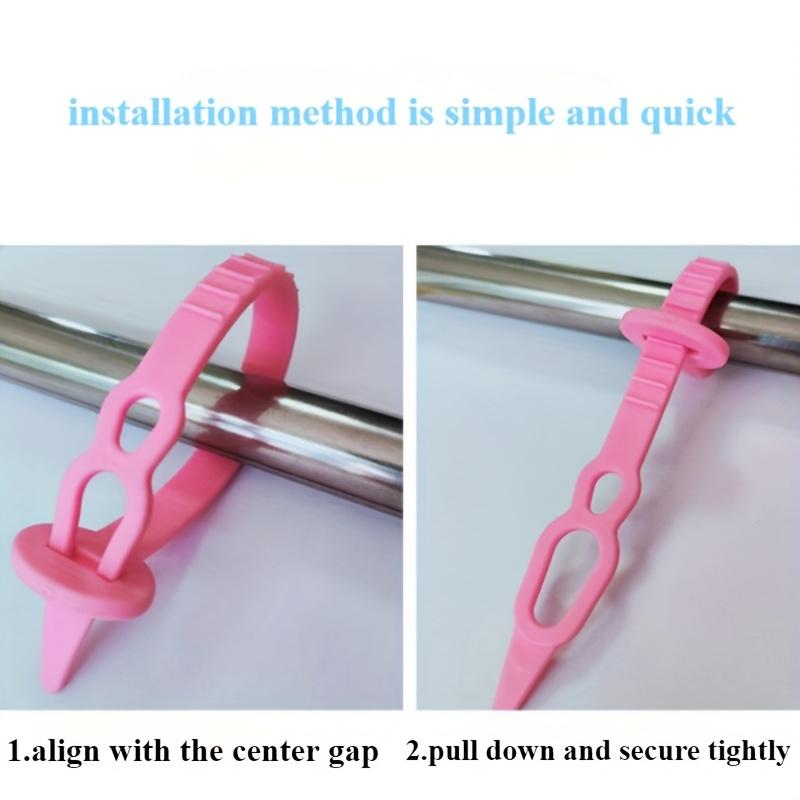 10pcs Windproof Clothes Hanger Clips - Non-Slip, Thick Plastic Hooks for Secure Drying,Laundry Clips, Suitable for Laundry Room