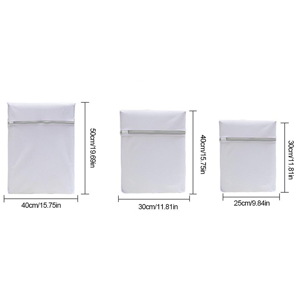 3Pcs Mesh Laundry Bags Delicates Bags with Premium Zipper Clothing Washing Bags Multi-Function for Stocking Underwear Lingerie