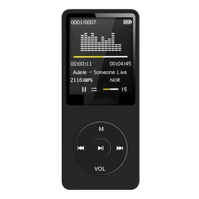 Kompatybilny z Bluetooth Odtwarzacz muzyczny Mp3 Bezstratne przenośne radio Fm Zewnętrzny ultracienki studencki rejestrator Mp3