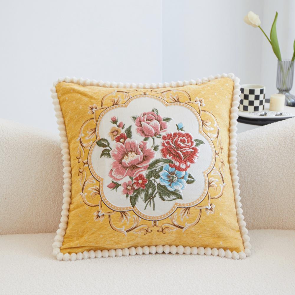 Dickes Sofakissen, leichter Luxusstil, hochwertiges Kissen, Bettkissen