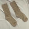 Solid Wool Cashmere Long Socks Casual Homewear Sleeping Socks  for Women & Men