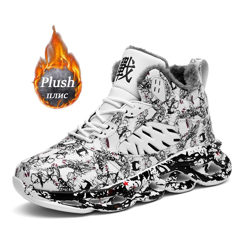  Men Boots New Winter Slippers Warm Men Shoes Waterproof Plush Sneakers Male Tenis Shoes Boots Men Sneakers Winter