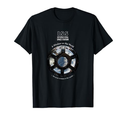 ISS-Space Station-International Space Station Cupola-Astronomy T-Shirt