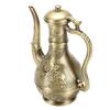 Rose Floral Engraved Antique Wine Pot Decorative Elegant Vintage Teapot for Table Centerpiece
