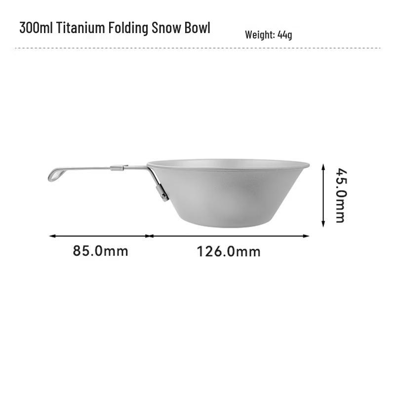 NuFeng Lightweight Folding Titanium Sierra Bowl