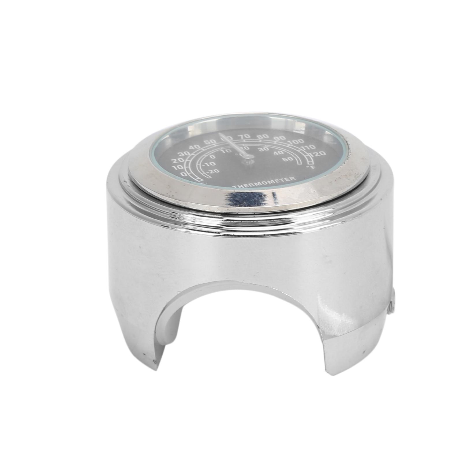 22-25 мм Мотоциклетный термометр-часы на руль Аксессуар для мотоцикла, датчик температурыЧерный чёрный