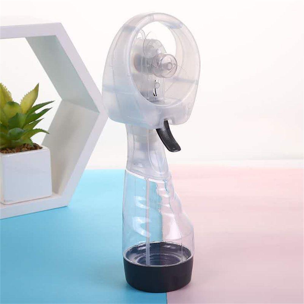 Portable Hand Held Battery Power Fan Air Water Mist Bottle Cooling Spray Office