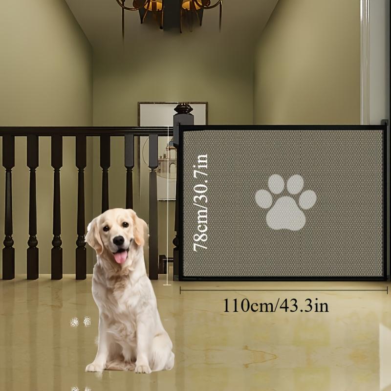 Punching-free Pet Partition Fence, Dog Isolation Net, Portable Folding Dog Barrier, Safety Protection Net Fence