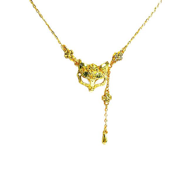 

New Creative Personalized Mask Fox Necklace Female Explosive Exquisite and Cool Clavicle Chain 40CM