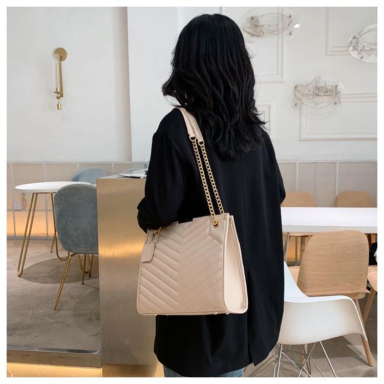 SCIONE Women's Bag 2020 New Wild Shoulder Bag Female Large Capacity Diamond Chain Diagonal Bag