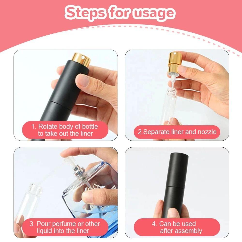 5Pcs No Leakage Perfume Dispenser Plastic Sprayer Refill Pump New Perfume Refill Tool