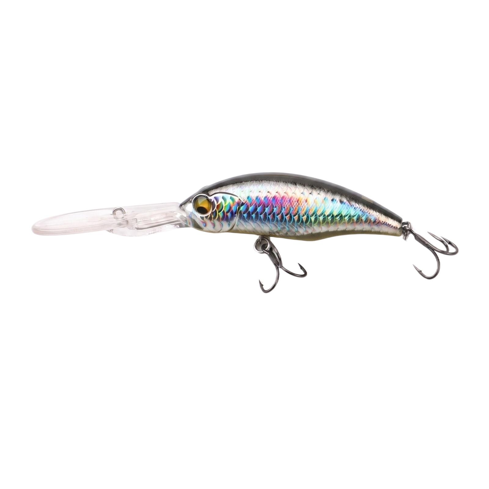 

Fishing Lure Deep Diving Minnow Crankbait with Triple Hooks Durable Hard Body for Bass Pike Walleye Trout Freshwater Saltwater Fishing 16g one size чёрный