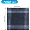 12Pcs Square Multicolor Plaid Stripe Men Women Pocket for Wedding Party Business Chest Towel  Cotton Handkerchiefs Scarves