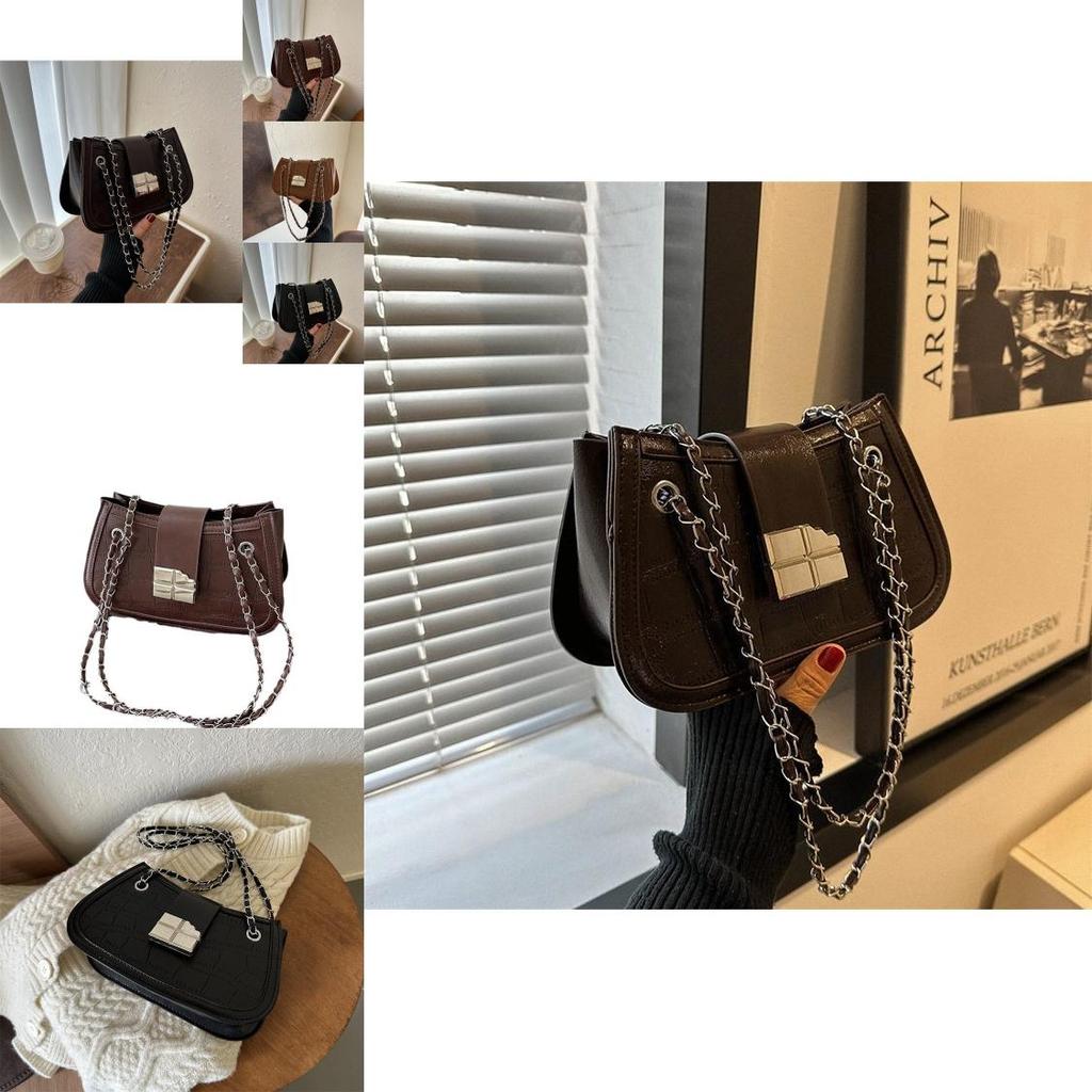 Stylish Vintage Chic Women's Shoulder Bag Trendy Casual Commute Chain Small Purse