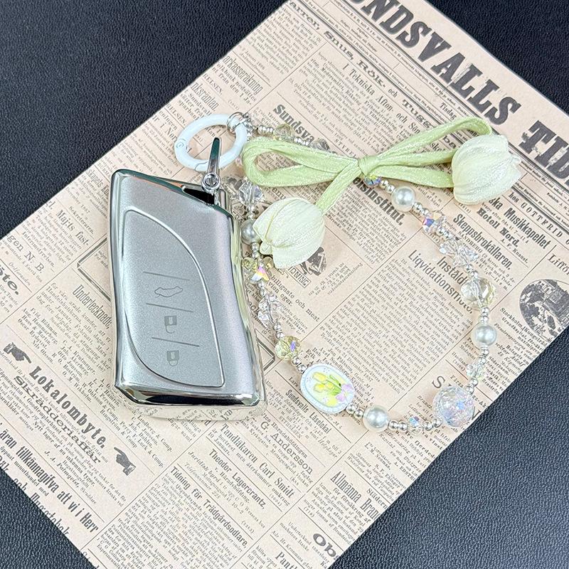Lexus ES200/ES300h/RX300 Quicksand Silver Key Shell Protective Case