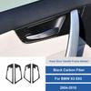 For BMW X3 E83 2004-2010 Carbon Fiber Interior Door Handle Bowl Panel Cover 4x