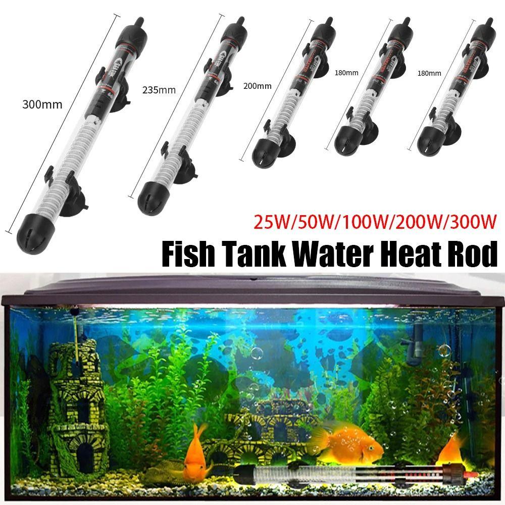 1Pcs Adjustable Temperature Submersible Heater 25W/50W/100W/200W/300W Water Heat Rod