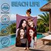 kpop Bp Beach Towel, Microfiber Beach Towel, Perfect For Pool, Beach, Travel, Home Decor Beach Party Fan gifts