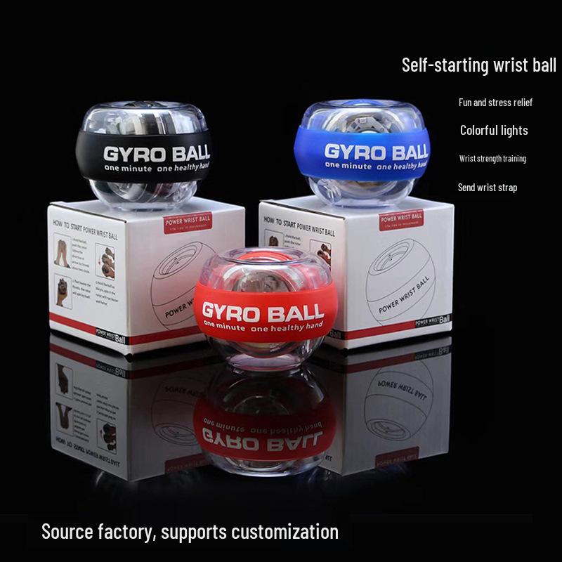 Luminous Gyroscope Grip Ball: Silent Wrist Strength Training & Stress Relief