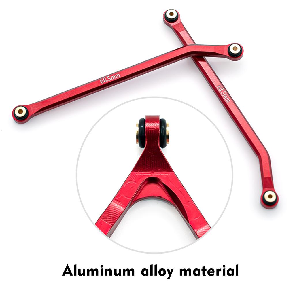 RC Car High Clearance Chassis Links Sets Aluminum Alloy Rod Replacement for 1/24 Axial SCX24 90081 B17 RC Car