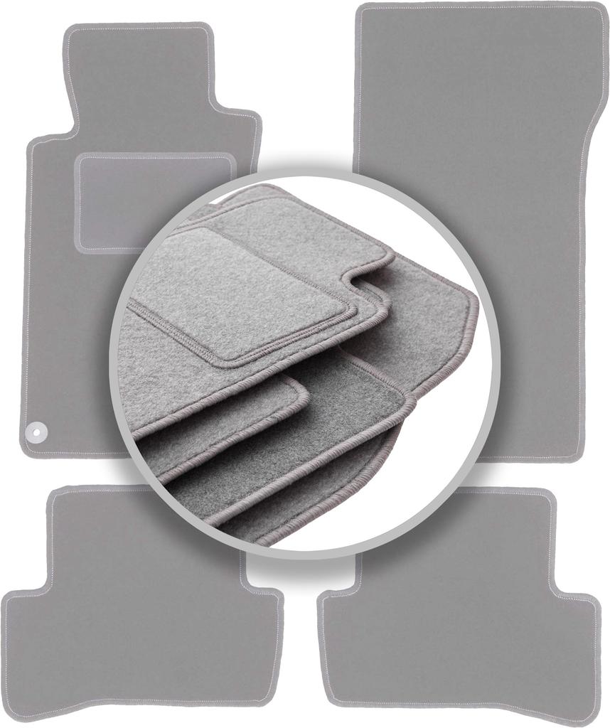 Graue Automatten für: Mercedes C W203 Limousine, Kombi (2000-2008)