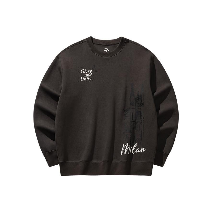 

Anta Серия Lifestyle Письмо Свободный Простой Удобный Универсальный Модный Свитшот-пуловер с круглым вырезом Мужской свитшот 152548711-3 S