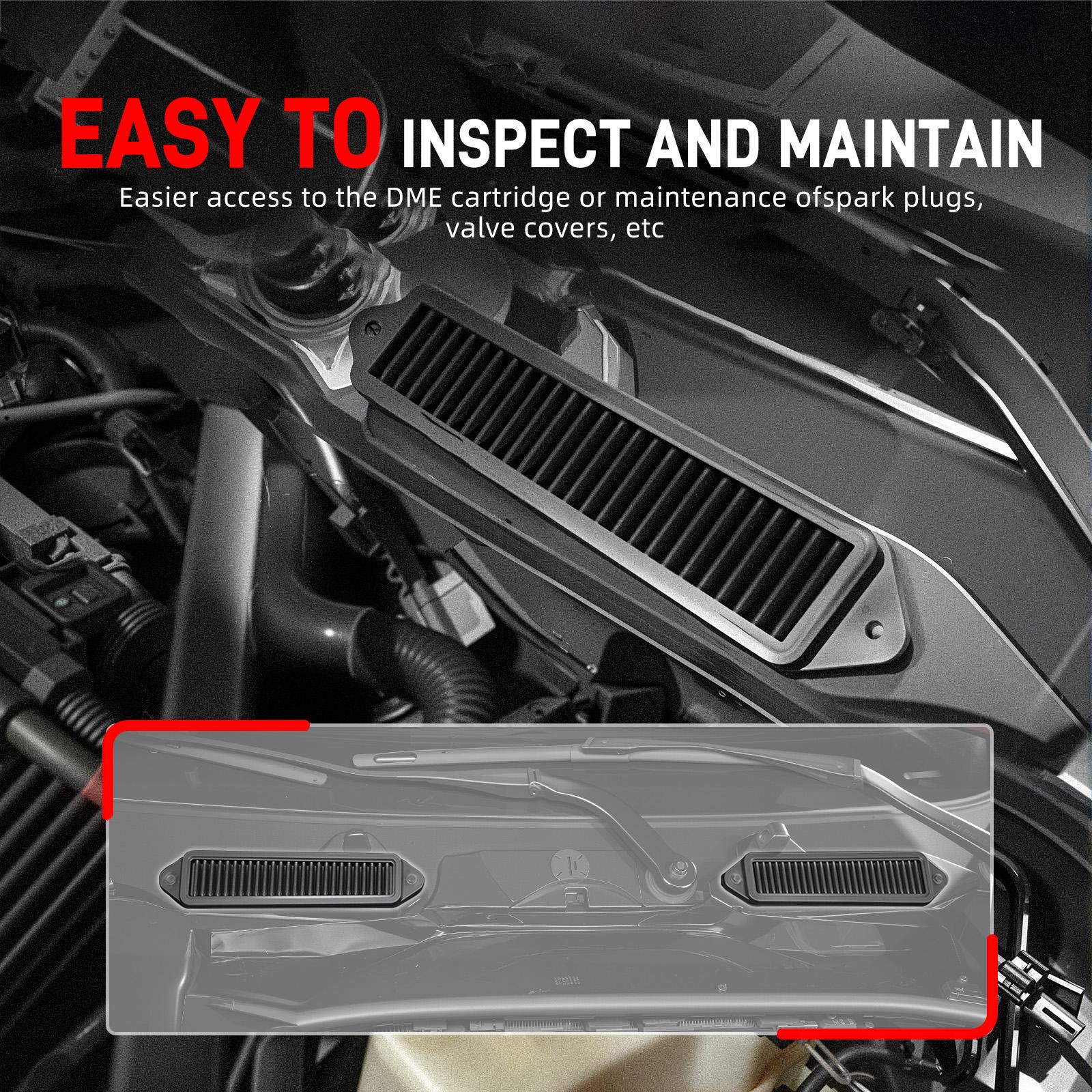 BEVINSEE Cabin Air Cowl Filters with