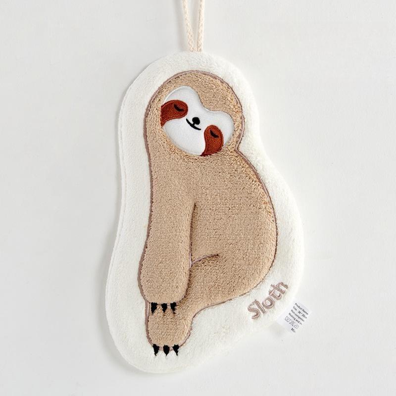 

Милое ленивое подвесное полотенце для рук, утолщенное коралловое бархатное впитывающее быстросохнущее полотенце, кухонные принадлежности для ванной комнаты кофейный