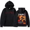 Yan Block Album Hoodie  Graphics Print Gothic Oversized Clothing Pullovers Men's Hip Hop Trendy Aesthetic Casual Sweatshirts