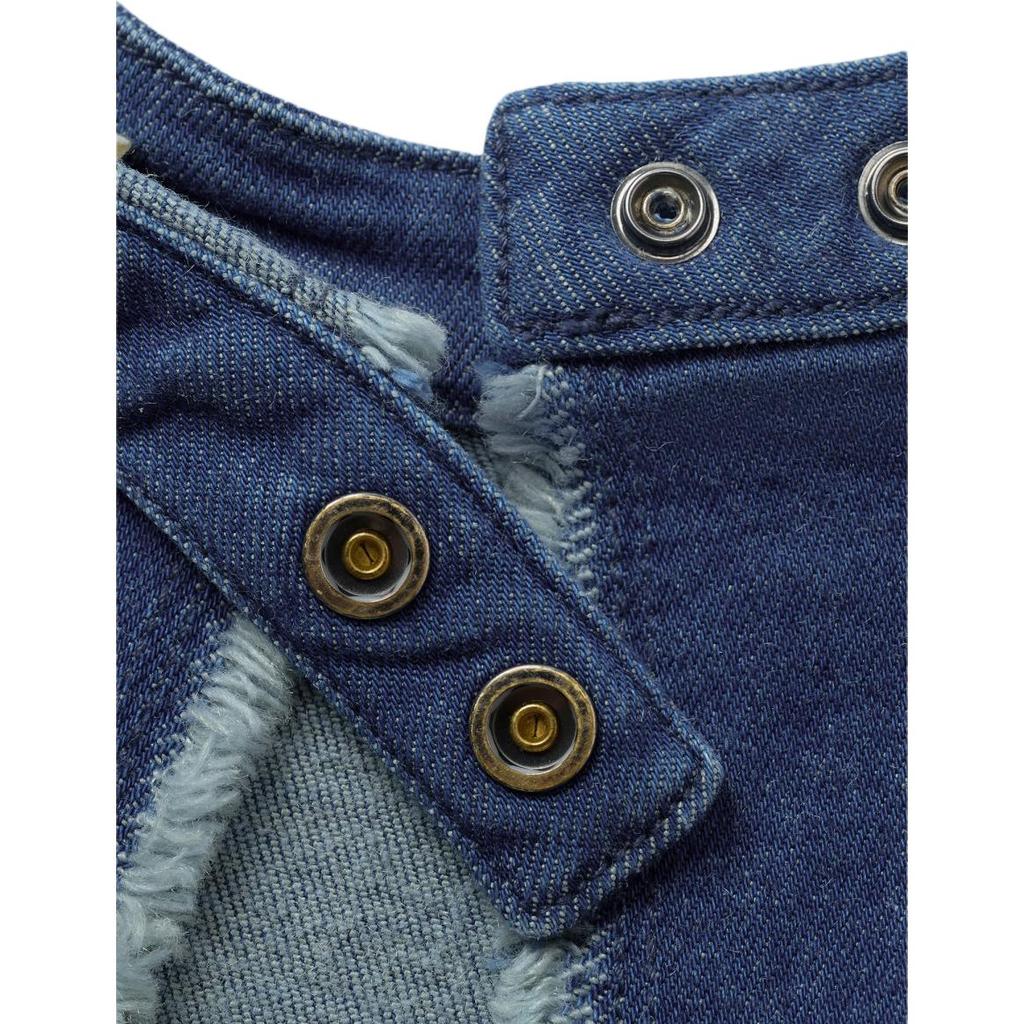 Levis Ležérní Pohodlná Jednobarevná Vesta z Denimu s Kulatým Výstřihem Dámské Vesty 003U2-0000