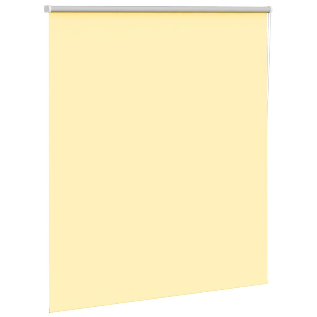 Blackout Roller Blind Yellow 120x175 cm Fabric Width 116.6 cm Polyester