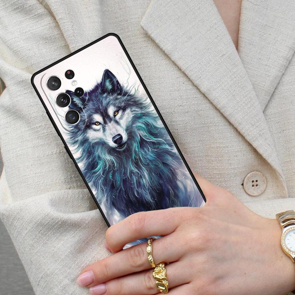 Cool Animal Wolf Cell Phone Case for Samsung Galaxy S26 Ultra S25 S24 S23 S22 S21 S20 Note10 Cover