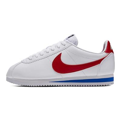 Classic Cortez Leather White Red Women Sneakers 807471-103