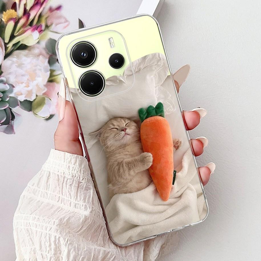Silicone Case For Xiaomi Redmi Note 14 4G EU 2025 Cover Cool Lion Leopard Dragon Animals Soft Slim Coque For Note14 4G EU Fundas
