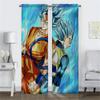 Kitchen Curtains Child Room D-Dragon-ballS Anti-mosquito Curtains 2 Pieces Window Curtain Shades Partition Tulle for Bedroom