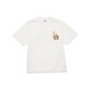 MLB Los Angeles Dodgers Checkered Glitter Logo Letter Print Crew Neck Short Sleeve T-Shirt Unisex T-Shirt Off-White 3ATSO0143-07WHS