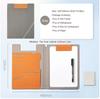 12.9x9.6in A4 Leather Business Padfolio Portfolio Folder Magnetic Clipboard Conference Folders Document Card Organizer Office