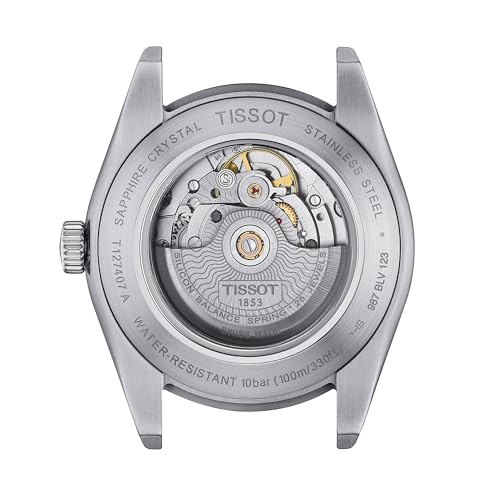 Tissot Gentleman Automatic Powermatic 80 Silicium Watch T1274071135100 Men's Ice Blue Dial