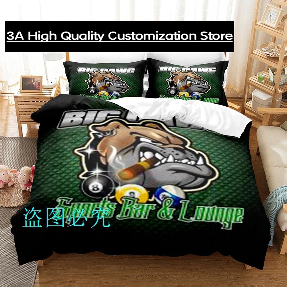Big Dawgs Bedding Set Single Twin Full Queen King Size Bed Set Aldult Boys Bedroom Duvetcover Sets bed sheet set Big Dawgs CXG EU Single(135*200cm)3pcs