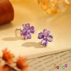 S925 Sterling Silver Earrings for Women's High-end Natural Stone Clover Heart-shaped Crystal Stone Luxury Earrings Gift