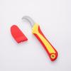 Insulated Knife Electricians Wire Stripper Cable Stripping Snips Straight Curved Blade Rubber Handle Peeling Hand Tool