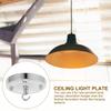 2Pcs Ceiling Canopy Chandelier Mounting Plate Pendant Light Cover Solid Wrought Resistant Easy Install for Home