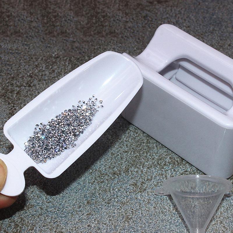 Dipping Powders Recycling Tray Nail Glitter Storage Box Manicure Organizer