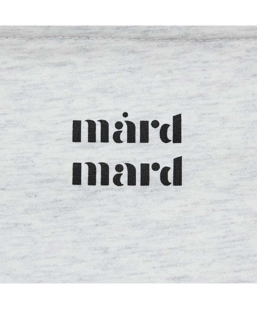MARDMARD Square Neck Curved Crop T-Shirt - Light Gray