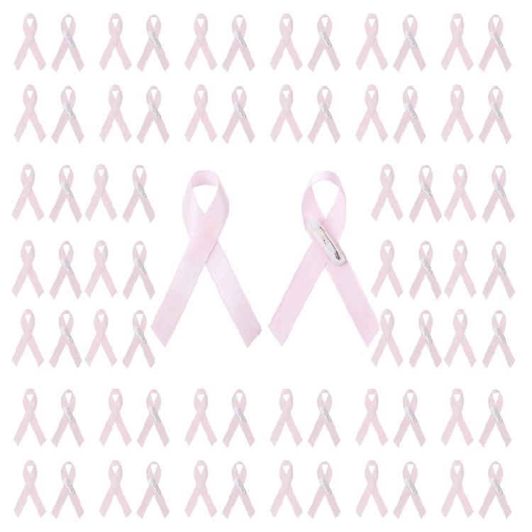 200 Pack Pink Ribbon Pins Health Awareness Pins Brooch Lapel Pin Ribbon Corsage