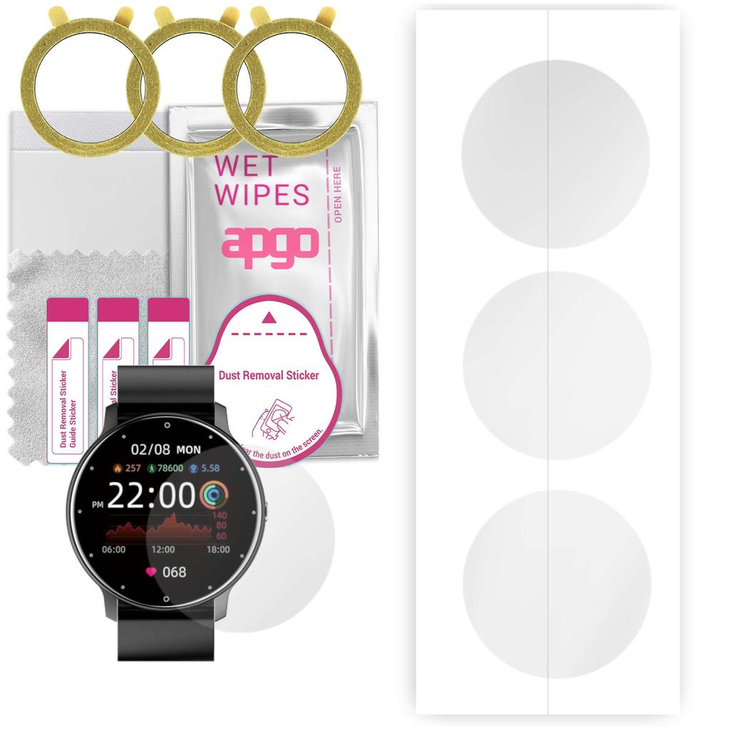 3x apgo Hydrogel Screen Protector pro Colmi ZL02, hydrogelová fólie, s polohovací vrstvou snadná instalace